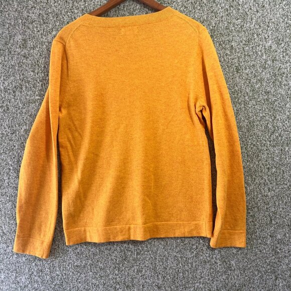 J Crew Sweater Teddie Womans Medium Wool Blend Yellow Long Sleeve Clasual - Picture 2 of 7